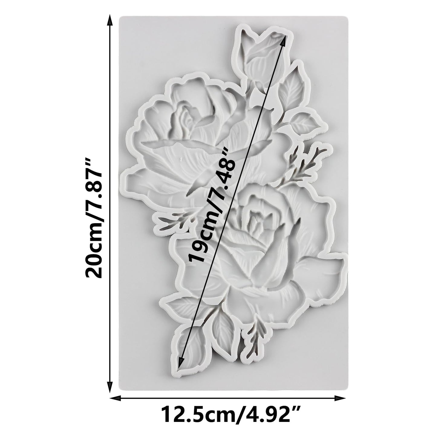 Big Rose Flower Silicone Mold
