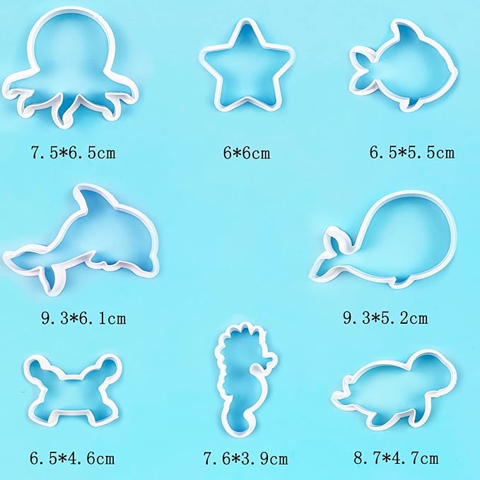 Sea Creatures Cookie Cutters Set