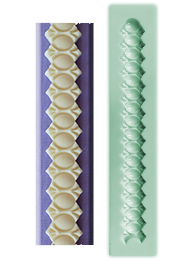 Patterned border silicone