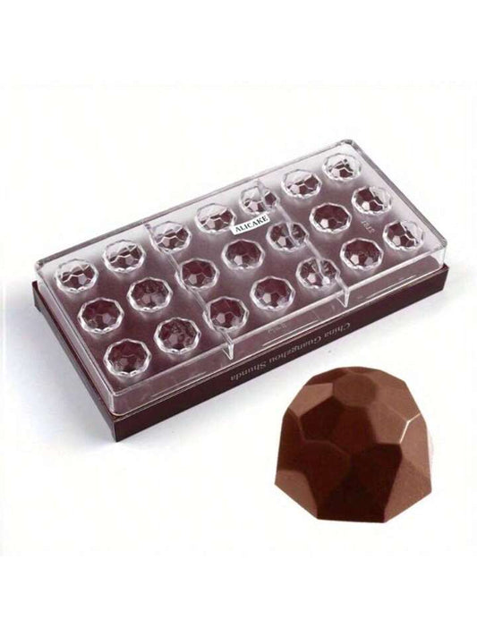 Gemstone shape polycarbonate chocolate mold