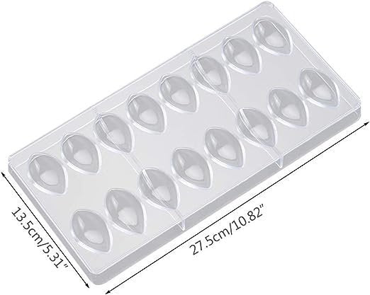 Water drop shape polycarbonate chocolate mold