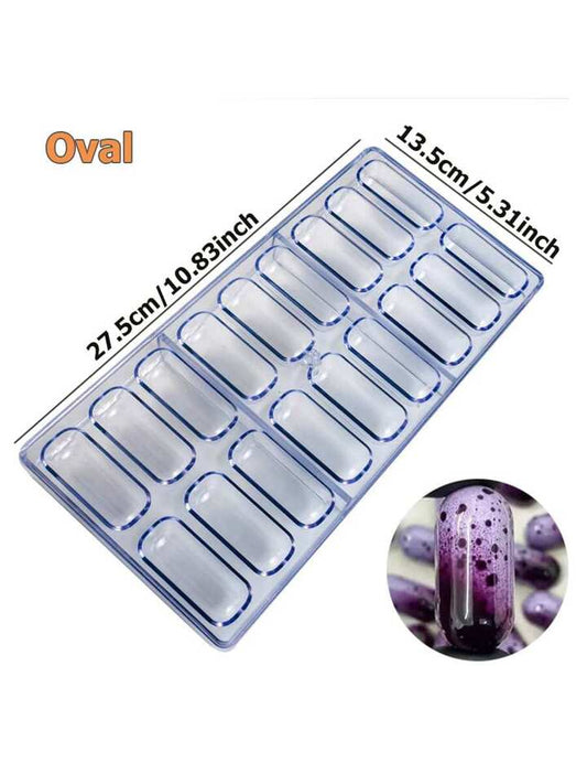 Capsule shape polycarbonate chocolate mold