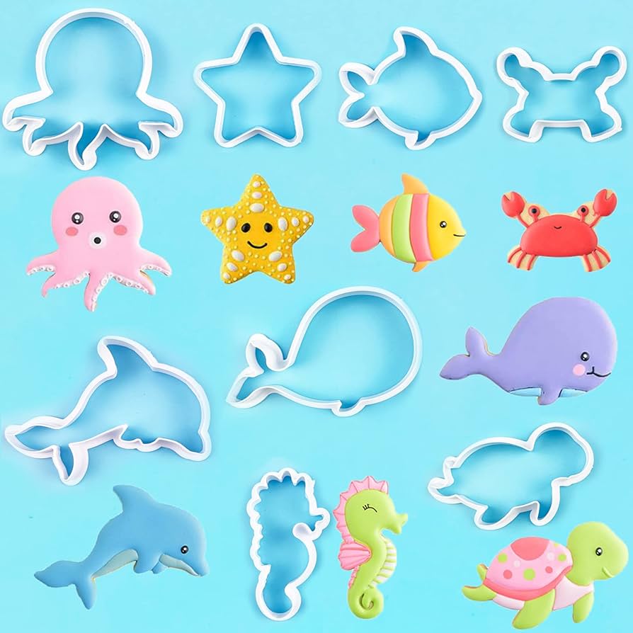 Sea Creatures Cookie Cutters Set