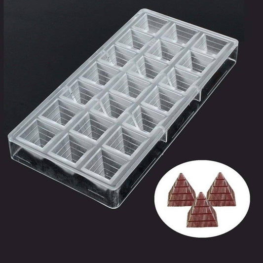 Pyramid shape polycarbonate chocolate mold