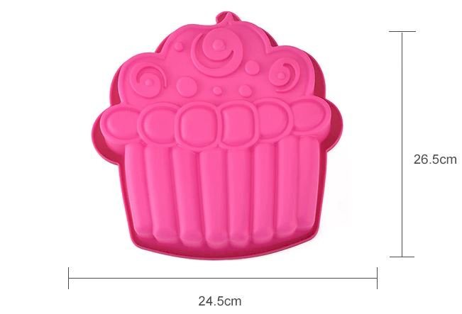 Cupcake shape silicone mold