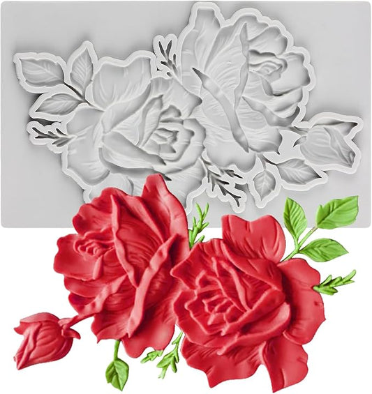 Big Rose Flower Silicone Mold