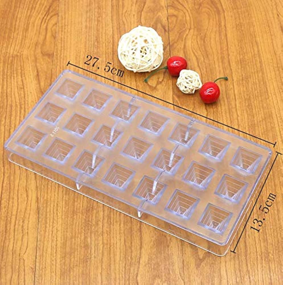 Pyramid shape polycarbonate chocolate mold