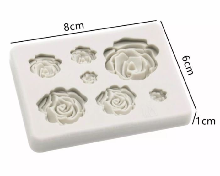 Small roses silicone mold