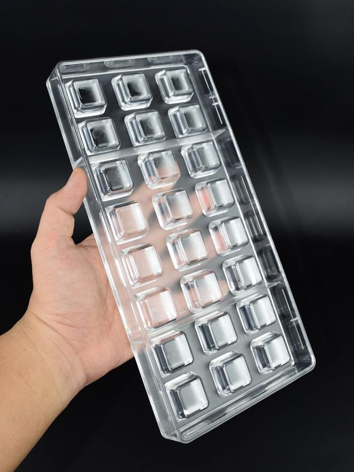 Square shape polycarbonate chocolate mold