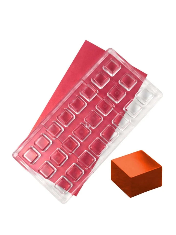 Square shape polycarbonate chocolate mold