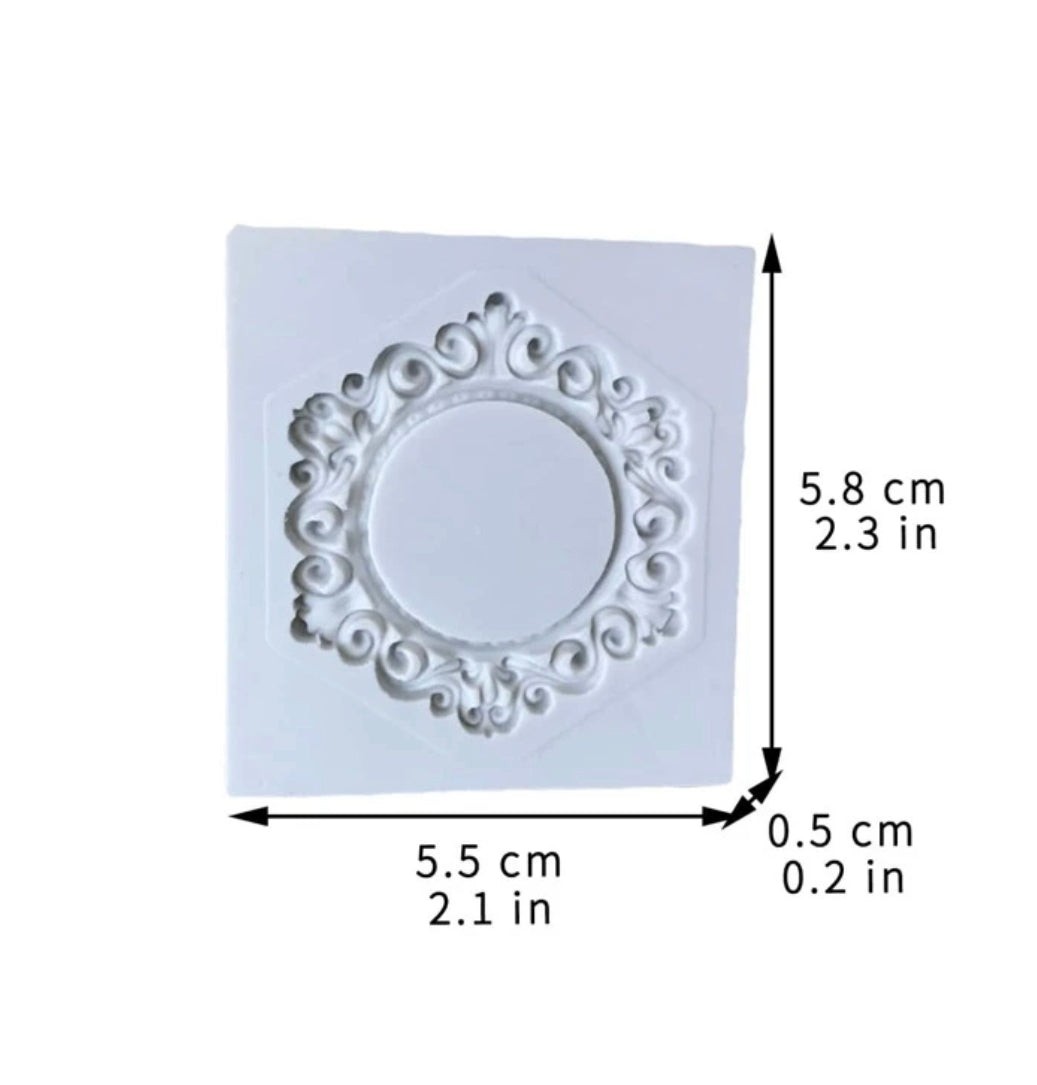 Hexagon Frame Silicone Mold