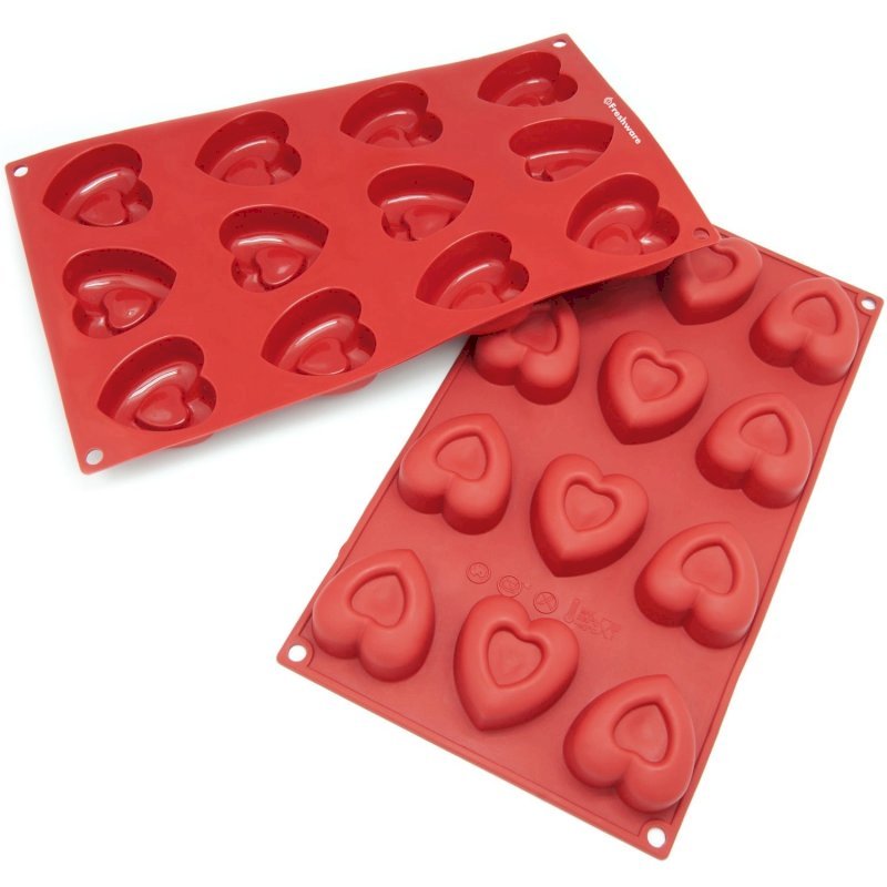 Medium heart silicone mold