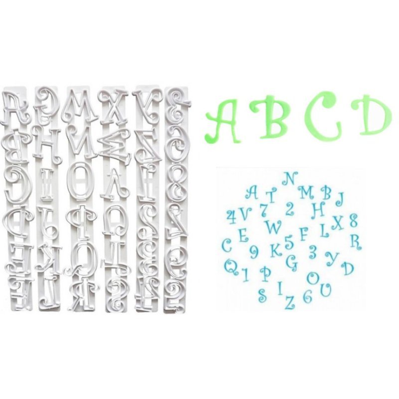 Funky alphabets & numbers cutters set